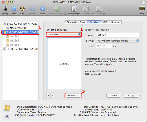 why partition an external hard drive for mac